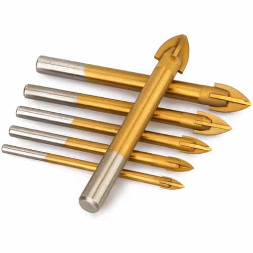 Homeidol 6-piece Titanium Coated Drill Bit